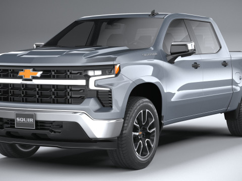 Chevrolet Silverado 1500 LT 2022 3D Модель