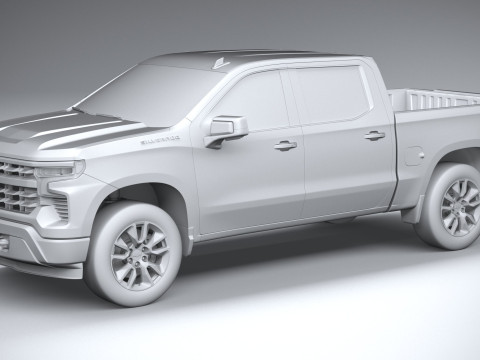 Chevrolet Silverado 1500 LT 2022 3D Модель