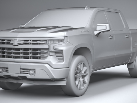 Chevrolet Silverado 1500 LT 2022 3D Модель