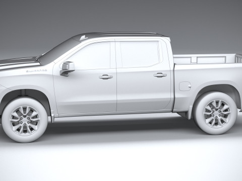 Chevrolet Silverado 1500 LT 2022 3D Модель