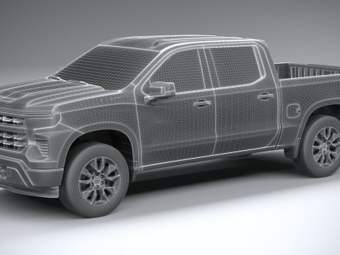 Chevrolet Silverado 1500 LT 2022 3D Модель