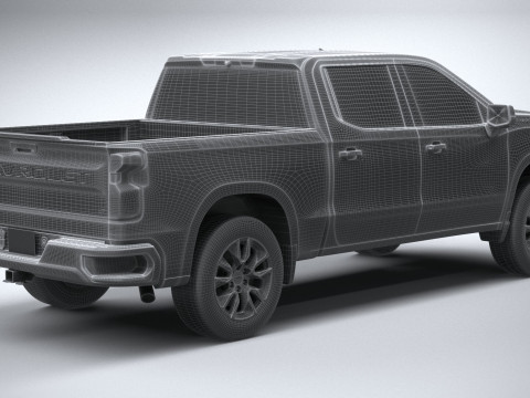 Chevrolet Silverado 1500 LT 2022 3D Модель