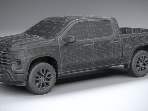 Chevrolet Silverado 1500 LT 2022 3D Модель