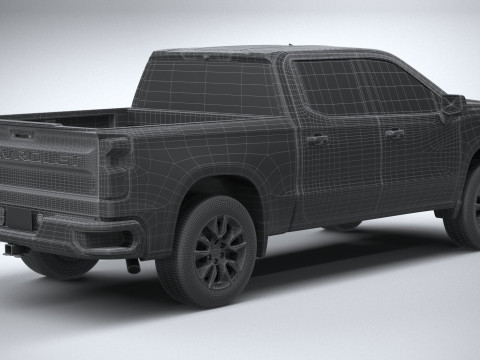 Chevrolet Silverado 1500 LT 2022 3D Модель