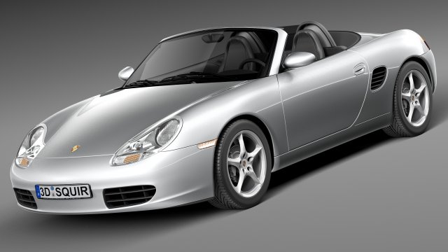 Porsche Boxster S 1996-2004 3D Model .c4d .max .obj .3ds .fbx .stl .blend 