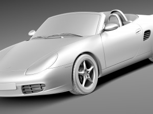 Porsche Boxster S 1996-2004 3D Model
