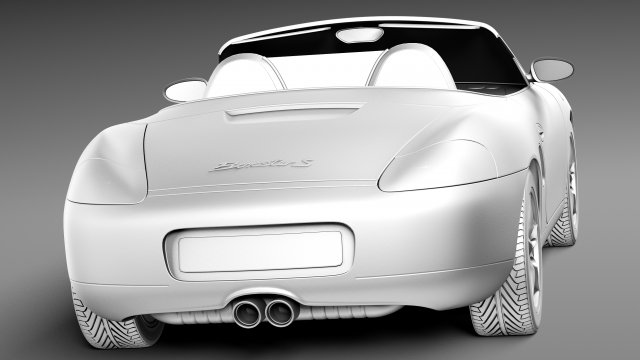 Porsche Boxster S 1996-2004 3D Модель in Спортивные 3DExport