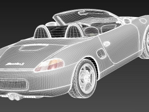 Porsche Boxster S 1996-2004 3D Model