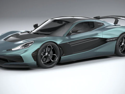 Rimac Nevera R 2025 Modelo 3D