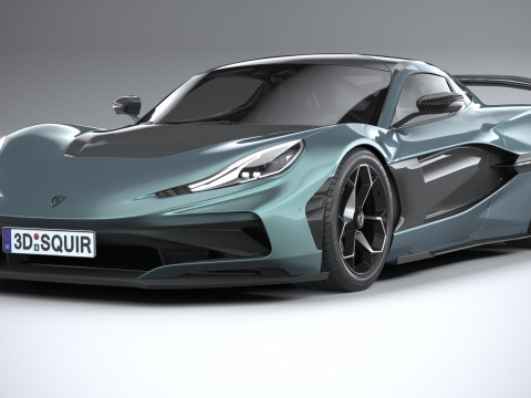 Rimac Nevera R 2025 3D-Modell