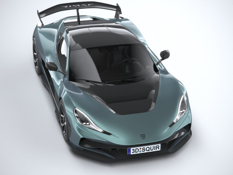 Rimac Nevera R 2025 3D-Modell