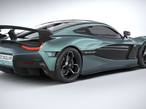 Rimac Nevera R 2025 3D-Modell