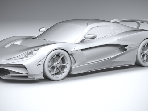 Rimac Nevera R 2025 3D-Modell