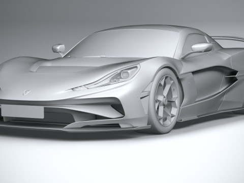 Rimac Nevera R 2025 3D-Modell