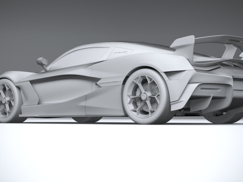 Rimac Nevera R 2025 3D-Modell