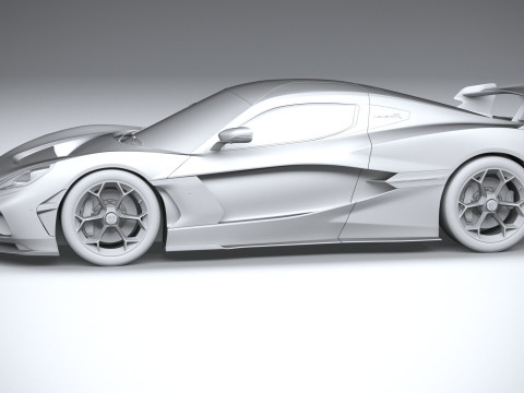 Rimac Nevera R 2025 3D-Modell