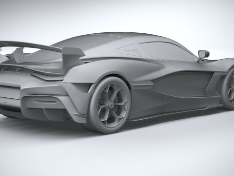 Rimac Nevera R 2025 3D-Modell