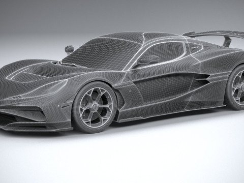 Rimac Nevera R 2025 3D-Modell