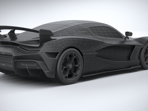 Rimac Nevera R 2025 3D-Modell