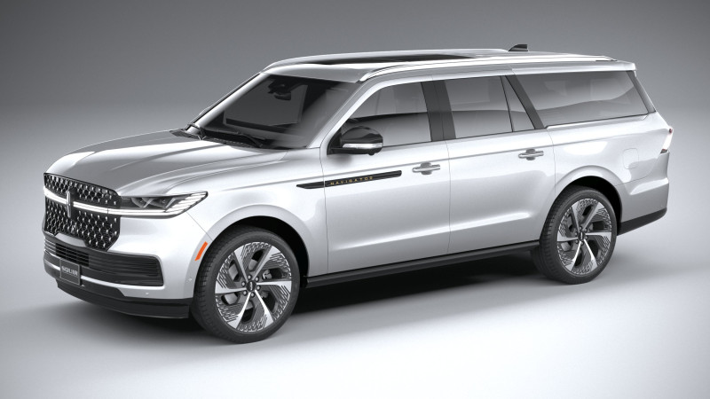 Lincoln Navigator 2025 3D 모델 .c4d .max .obj .3ds .fbx .stl .blend