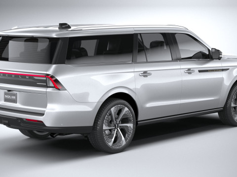 Lincoln Navigator 2025 3D 모델