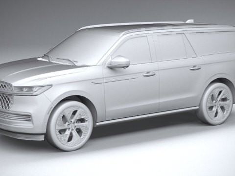 Lincoln Navigator 2025 3D 모델