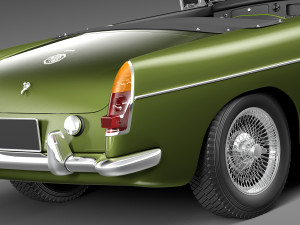 MG MGB 1962-1980 3D Model