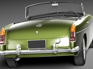 MG MGB 1962-1980 3D Model