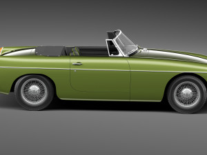 MG MGB 1962-1980 3D Model