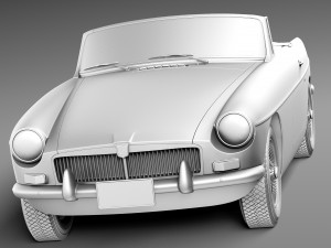 MG MGB 1962-1980 3D Model