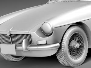 MG MGB 1962-1980 3D Model