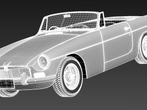 MG MGB 1962-1980 3D Model