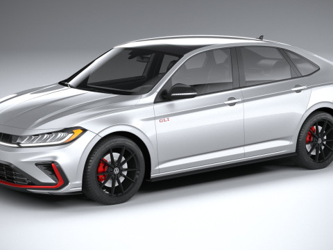 Volkswagen Jetta GLI 2025 Model 3D