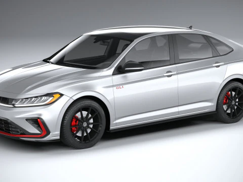 폭스바겐 제타 GLI 2025 3D 모델