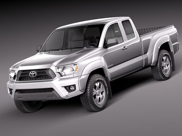 Toyota Tacoma Access Cab 2012 3D Модель .c4d .max .obj .3ds .fbx .stl .blend 