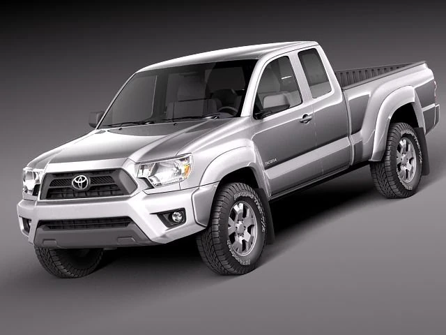 Toyota Tacoma Access Cab 2012 3D Model .c4d .max .obj .3ds .fbx .stl .blend 