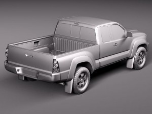 Toyota Tacoma Access Cab 2012 3D Модель