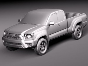 Toyota Tacoma Access Cab 2012 3D Модель