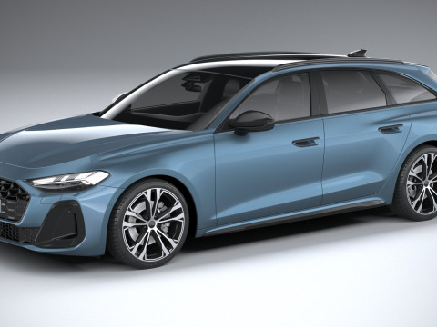 Audi A5 Avant S-line 2025 3D Model
