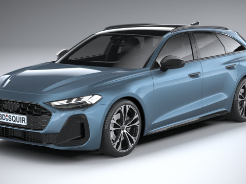 Audi A5 Avant S-line 2025 3D 모델