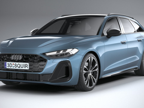 Audi A5 Avant S-line 2025 3D 모델