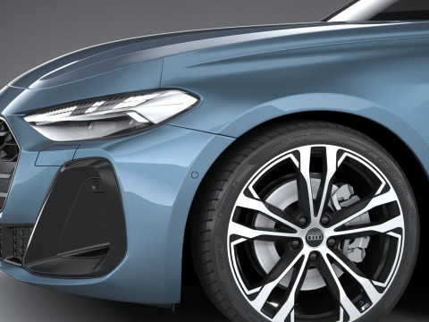 Audi A5 Avant S-line 2025 3D 모델