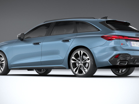 Audi A5 Avant S-line 2025 3D 모델