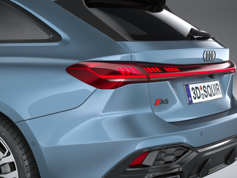 Audi A5 Avant S-line 2025 3D 모델