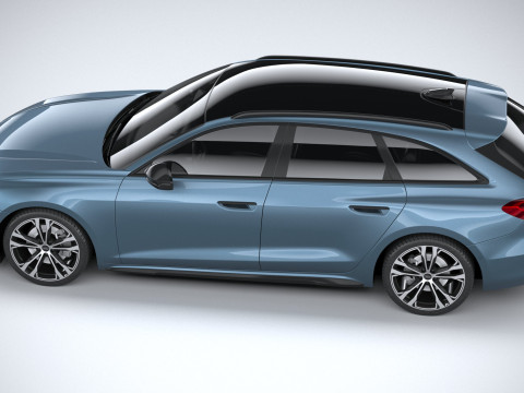 Audi A5 Avant S-line 2025 3D 모델