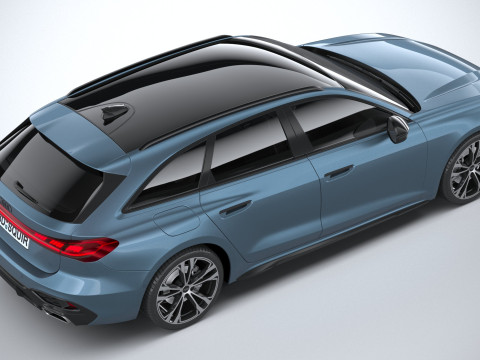 Audi A5 Avant S-line 2025 3D 모델