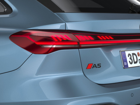 Audi A5 Avant S-line 2025 3D 모델