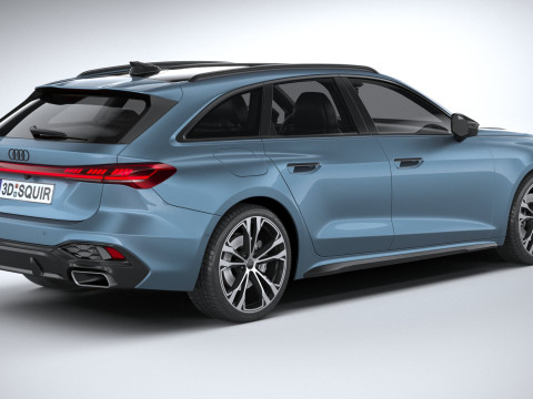 Audi A5 Avant S-line 2025 3D 모델