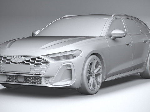 Audi A5 Avant S-line 2025 3D 모델