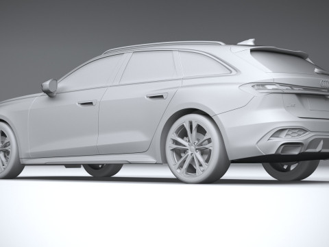 Audi A5 Avant S-line 2025 3D 모델
